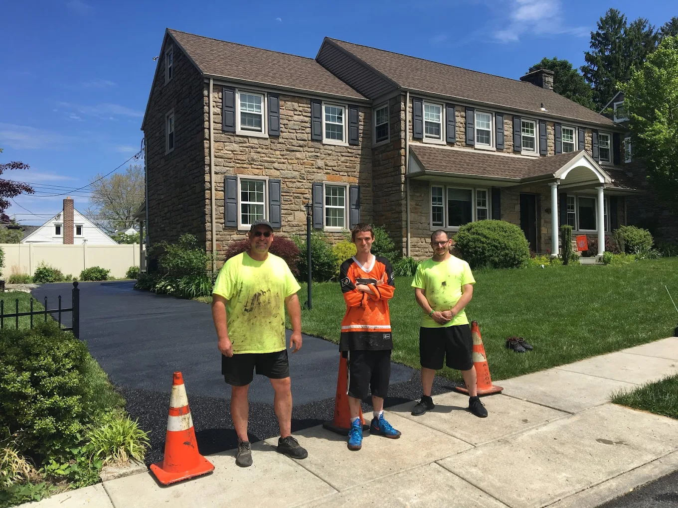 The FGG Sealcoating team on the job